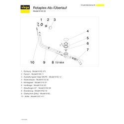 Viega Rotaplex-Ab-/Überlauf Funktionseinheit 9142.33, DN 40/50, Kunststoff, Weiß... VIEGA-574956 4015211574956 (Abb. 1)