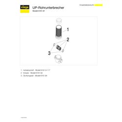 Viega UP-Rohrunterbrecher 6161.81, G 3/4", Messing... VIEGA-274528 4015211274528 (Abb. 1)