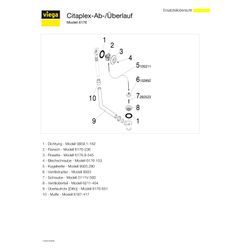 Viega Citaplex Ab- und Überlaufgarnitur 6176, G 1 1/2", Chromnickelstahl poliert... VIEGA-111564 4015211111564 (Abb. 1)