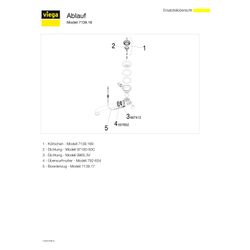 Viega Ablaufventilset 7139.16, Kunststoff, Weiß... VIEGA-578893 4015211578893 (Abb. 1)