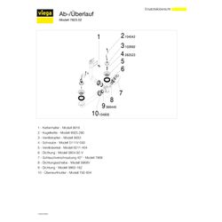 Viega Ab- und Überlaufgarnitur 7823.52, G 1 1/2" x 70mm x 100-270mm, Kunststoff... VIEGA-109509 4015211109509 (Abb. 1)