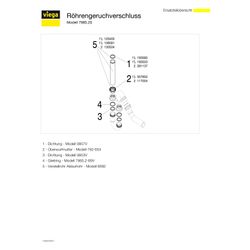 Viega Röhrengeruchverschluss 7985.20, G 1 1/2" x 50mm, Kunststoff, Weiß... VIEGA-102821 4015211102821 (Abb. 1)