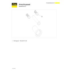 Viega Anschlussset, Montagesatz 8010.27, DN 90, Kunststoff, Schwarz... VIEGA-308414 4015211308414 (Abb. 1)