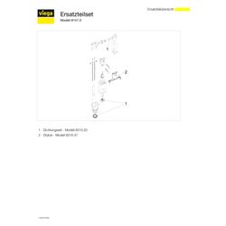 Viega Ersatzteilset 8141.0für UP-​Spül­kasten 1C/2C, Kunststoff... VIEGA-611255 4015211611255 (Abb. 1)