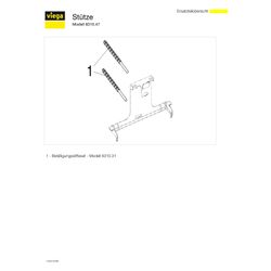 Viega Stützkörper 8310.47, 178x120mm, Kunststoff... VIEGA-462208 4015211462208 (Abb. 1)
