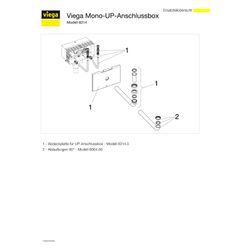 Viega Viega Mono UP-Anschlussbox 8314, 302x241mm, Kunststoff, Grau... VIEGA-734817 4015211734817 (Abb. 1)