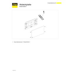 Viega Visign for Public Abdeckplatten 8326.9, Edelstahl gebürstet... VIEGA-672072 4015211672072 (Abb. 1)