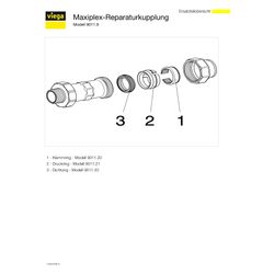 Viega Maxiplex Anschlussverschraubung 9011.9, d. 32mm x 1", Rotguss... VIEGA-307547 4015211307547 (Abb. 1)