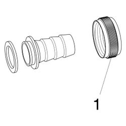 Viega Schlauchverschraubung 1811, flachdichtend, für ID-Schlauch 3/8", G 1/2", Messing... VIEGA-109318 4015211109318 (Abb. 1)