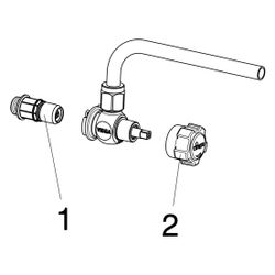 Viega Easytop XL Probenahmeventil 2223.1, G 1/4", Rotguss... VIEGA-708726 4015211708726 (Abb. 1)