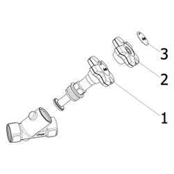 Viega Easytop XL Schrägsitzventil 2230.53, DN 32, Rp 1 1/4", Siliziumbronze... VIEGA-756741 4015211756741 (Abb. 1)