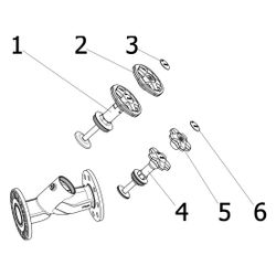 Viega Easytop XL Schrägsitzventil 2237.5XL, DN 65, 3/8", 8 Bohrungen, Siliziumbronze... VIEGA-757069 4015211757069 (Abb. 1)