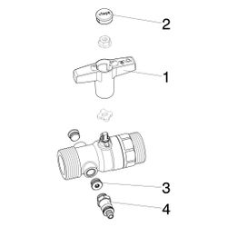 Viega Easytop XL Kugelhahn 2275.6, G 1 1/2", Siliziumbronze... VIEGA-747039 4015211747039 (Abb. 1)