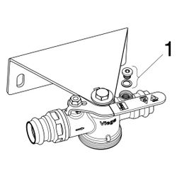 Viega Profipress G-Gaszählerkugelhahn mit SC-Contur 2645, d. 28mm, Messing... VIEGA-632717 4015211632717 (Abb. 1)