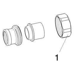 Viega Rohrverschraubung 3340 konischdichtend, Rp 1 1/4" , Rotguss... VIEGA-446963 4015211446963 (Abb. 1)