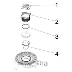 Viega Advantix Badablauf 4911.6, DN 40x50, Kunststoff, Grau... VIEGA-556884 4015211556884 (Abb. 1)