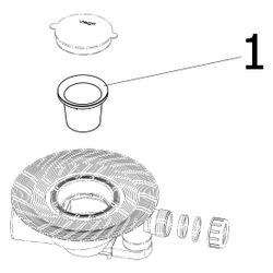 Viega Advantix Badablauf 4921.66, 40x70mm, Kunststoff, Grau... VIEGA-284626 4015211284626 (Abb. 1)