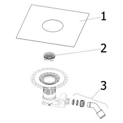 Viega Ablaufgarnitur 4927.1, DN 50, Kunststoff, Grau... VIEGA-557065 4015211557065 (Abb. 1)