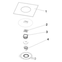Viega Advantix Badablauf 4936.4, DN 50, Aufsatz mit Kunststoff-Rahmen, Kunststoff, Grau... VIEGA-583231 4015211583231 (Abb. 1)