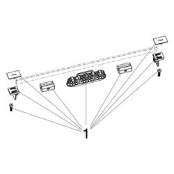 Viega Advantix Vario-Duschrinnen-Stegrost 4965.31, 300-1200mm, Edelstahl... VIEGA-686291 4015211686291 (Abb. 1)