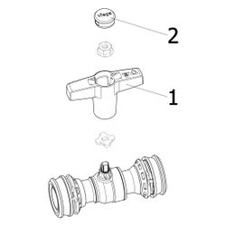 Viega Easytop XL Kugelhahn mit SC-Contur 5375, d. 32mm, Siliziumbronze... VIEGA-746643 4015211746643 (Abb. 1)