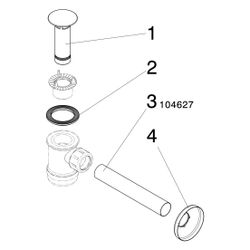 Viega Flaschengeruchverschluss 5421, G 1 1/4", Kunststoff verchromt... VIEGA-472528 4015211472528 (Abb. 1)