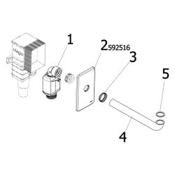 Viega Geruchverschluss 5633.1, G 1 1/4" x DN 40/50, Kunststoff verchromt... VIEGA-553753 4015211553753 (Abb. 1)