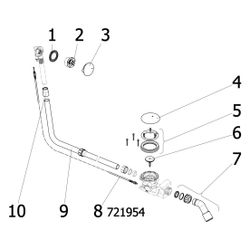 Viega Rotaplex-Ab-/Überlauf Funktionseinheit 9142.33, DN 40/50, Kunststoff, Weiß... VIEGA-574956 4015211574956 (Abb. 1)