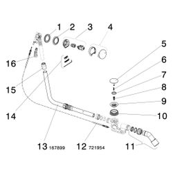 Viega Multiplex Trio Ab- und Überlauf 6161.70, DN 40/50, Bowdenzug-Länge 1070mm, Länge/Hö... VIEGA-727758 4015211727758 (Abb. 1)