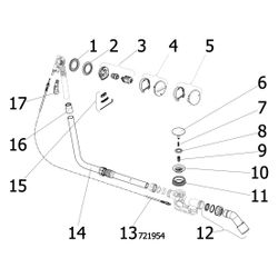 Viega Multiplex Trio Ab- und Überlauf 6161.72, DN 40/50, Bowdenzug-Länge 1070mm, Länge/Hö... VIEGA-727987 4015211727987 (Abb. 1)