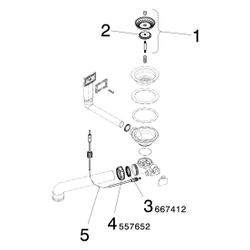 Viega Ablaufventilset 7139.161, Kunststoff, Weiß... VIEGA-678562 4015211678562 (Abb. 1)