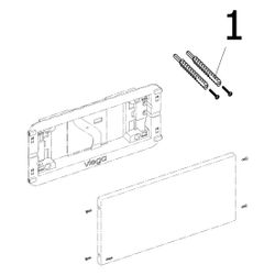 Viega Visign for Public Abdeckplatten 8326.9, Edelstahl gebürstet... VIEGA-672072 4015211672072 (Abb. 1)