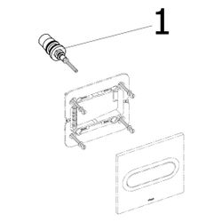 Viega Visign for Style 11 Urinal Fertigbauset 8331.2, Kunststoff verchromt... VIEGA-598518 4015211598518 (Abb. 1)