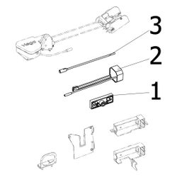 Viega WC-Spülauslösung 8350.32 elektronisch, 2-Mengen-Spültechnik mit Viega Hygiene und F... VIEGA-696146 4015211696146 (Abb. 1)