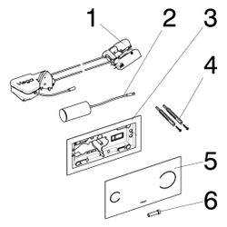 Viega Visign for More 100 sensitive WC-Betätigungsplatte 8352.12, 271 x 140mm, Parsol/Sch... VIEGA-630577 4015211630577 (Abb. 1)