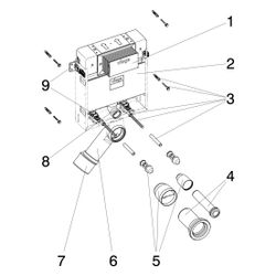 Viega WC Block 3L Prevista Pure 8516 in 820 mm Stahl verzinkt... VIEGA-771942 4015211771942 (Abb. 1)