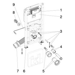Viega Prevista Dry WC-Element 8521.32, individuell verstellbar 1120mm... VIEGA-772024 4015211772024 (Abb. 1)