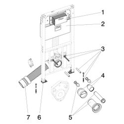 Viega Prevista Dry WC-Element 8522.31, nachträglich höhenverstellbar 1120mm... VIEGA-772031 4015211772031 (Abb. 1)