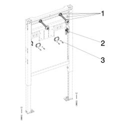 Viega Prevista Dry Waschtisch-Element 8536.31, barrierefrei, 820-980mm, Stahl... VIEGA-776251 4015211776251 (Abb. 1)