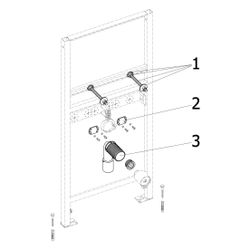 Viega Prevista Dry Waschtisch-Element 8539 Objektvariante, 1120mm, Stahl... VIEGA-776541 4015211776541 (Abb. 1)