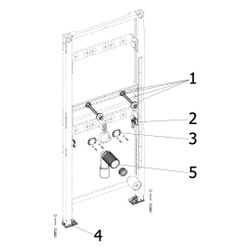 Viega Prevista Dry Waschtisch-Element 8540 für Aufputz-Armatur, 1300mm, Stahl... VIEGA-776220 4015211776220 (Abb. 1)