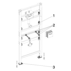Viega Prevista Dry-Urinal-Element 8560, Wasseranschluss teleskopierbar 1300mm... VIEGA-776404 4015211776404 (Abb. 1)