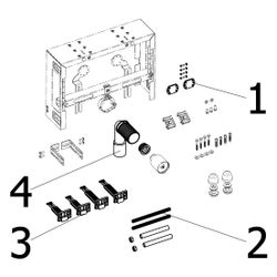 Viega Prevista Pure Bidet-Block 8569, Stahl verzinkt... VIEGA-776602 4015211776602 (Abb. 1)