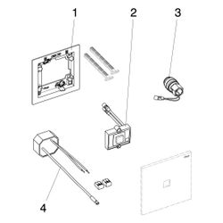 Viega Visign for More Urinal Betätigungsplatte 200, 8620.2, Glas/Holz/Kunststoff, Weiß-Al... VIEGA-774639 4015211774639 (Abb. 1)