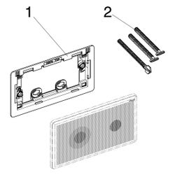 Viega Visign for More 205 sensitive WC-Betätigungsplatte für Prevista 8625.1 mit LED-Bele... VIEGA-774363 4015211774363 (Abb. 1)