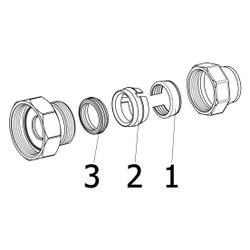 Viega Maxiplex Reduzierstück 9019, 32x25mm, Rotguss... VIEGA-280123 4015211280123 (Abb. 1)
