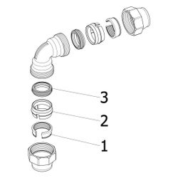 Viega Maxiplex Bogen 90 Grad 9027, d. 32mm, Rotguss... VIEGA-277147 4015211277147 (Abb. 1)