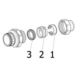Viega Anschlussstutzen Maxiplex 9093, d. 63mm, Rotguss... VIEGA-712860 4015211712860 (Abb. 1)