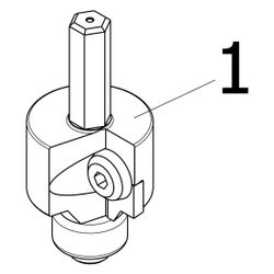 Viega Senkfräser 94980, Rp 1/2", Stahl... VIEGA-131111 4015211131111 (Abb. 1)