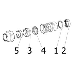 Viega Geopress Übergangsstück mit SC-Contur 9613.2TW, d. 25x25mm, Rotguss... VIEGA-767662 4015211767662 (Abb. 1)